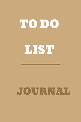 todolistjournal cover of To Do List paperback